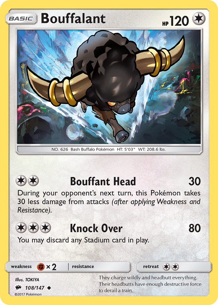 Bouffalant (108/147) [Sun & Moon: Burning Shadows] | Mindsight Gaming