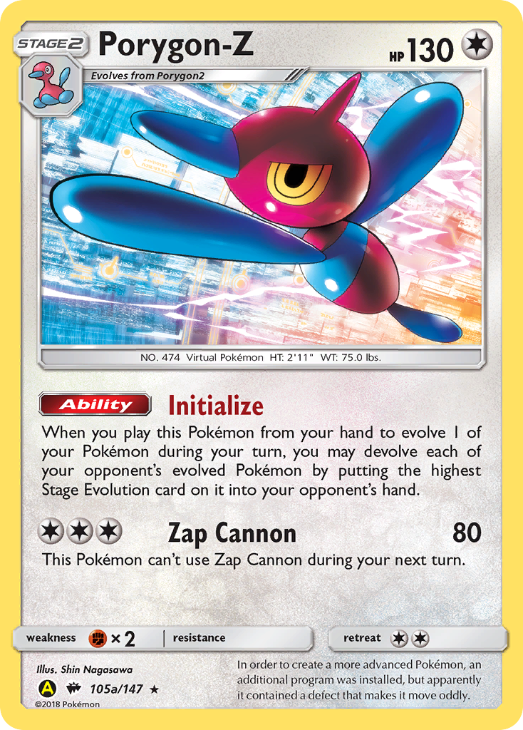 Porygon-Z (105a/147) (Alternate Art Promo) [Sun & Moon: Burning Shadows] | Mindsight Gaming