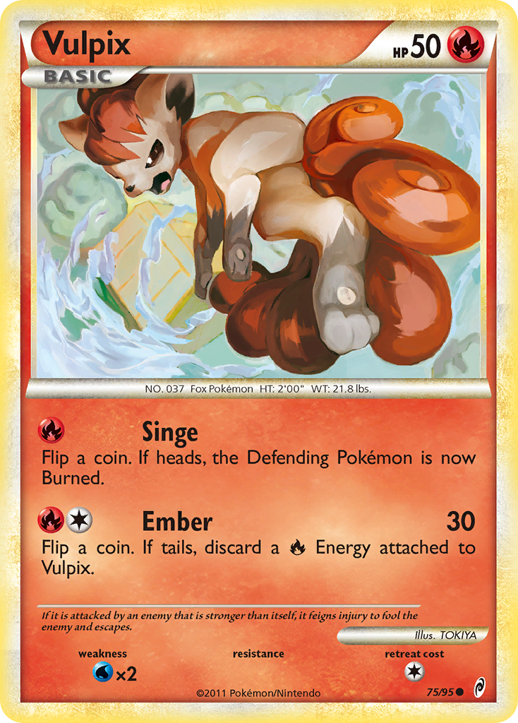 Vulpix (75/95) [HeartGold & SoulSilver: Call of Legends] | Mindsight Gaming