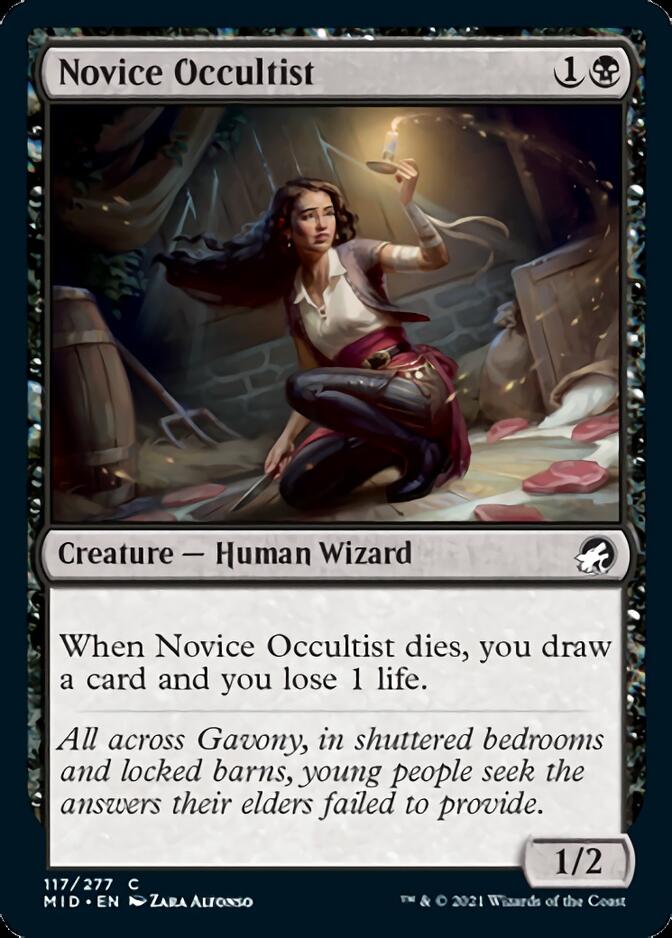 Novice Occultist [Innistrad: Midnight Hunt] | Mindsight Gaming