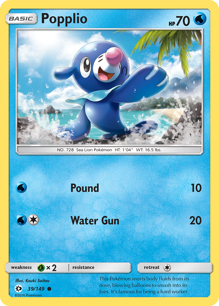 Popplio (39/149) [Sun & Moon: Base Set] | Mindsight Gaming