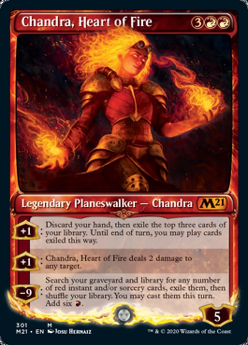 Chandra, Heart of Fire (Showcase) [Core Set 2021] | Mindsight Gaming