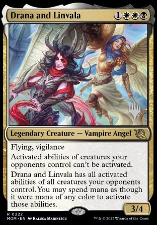Drana and Linvala (Promo Pack) [March of the Machine Promos] | Mindsight Gaming