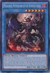 Malacoda, Netherlord of the Burning Abyss [SECE-EN085] Secret Rare | Mindsight Gaming