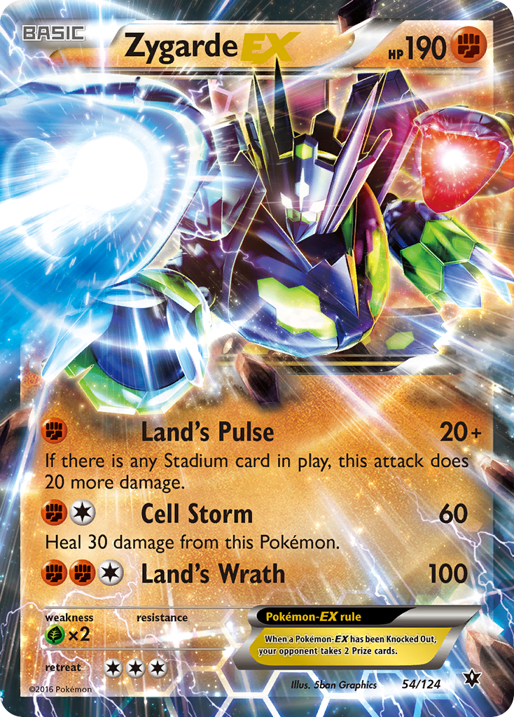 Zygarde EX (54/124) [XY: Fates Collide] | Mindsight Gaming