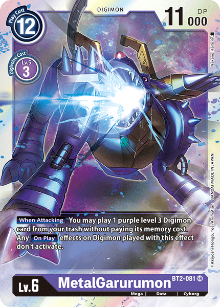 MetalGarurumon [BT2-081] [Release Special Booster Ver.1.0] | Mindsight Gaming