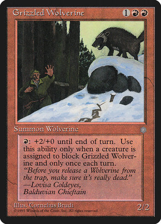 Grizzled Wolverine [Ice Age] | Mindsight Gaming