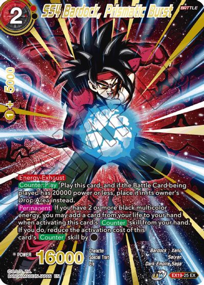 SS4 Bardock, Prismatic Burst (EX19-25) [Special Anniversary Set 2021] | Mindsight Gaming