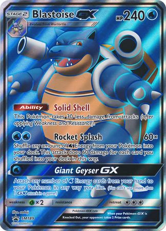 Blastoise GX (SM189) (Jumbo Card) [Sun & Moon: Black Star Promos] | Mindsight Gaming