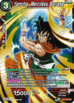 Yamcha, Merciless Barrage (BT10-008) [Cross Spirits] | Mindsight Gaming