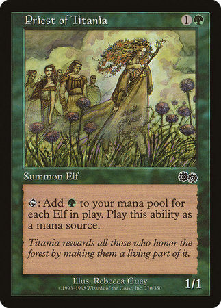 Priest of Titania [Urza's Saga] | Mindsight Gaming