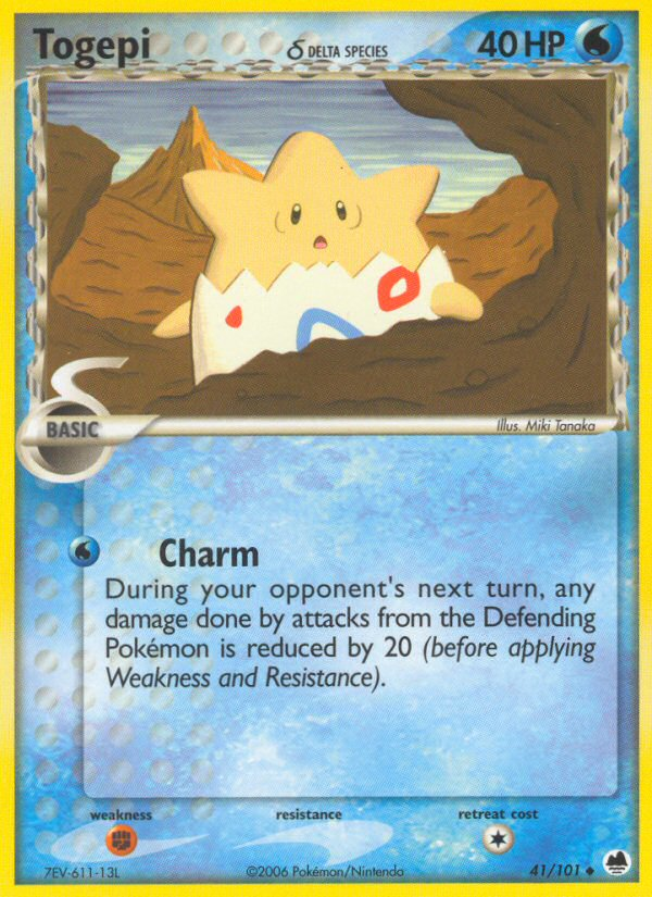 Togepi (41/101) (Delta Species) [EX: Dragon Frontiers] | Mindsight Gaming