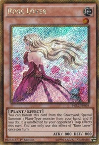 Rose Lover [PGL2-EN003] Gold Secret Rare | Mindsight Gaming