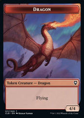 Treasure // Dragon Double-sided Token [Commander Legends: Battle for Baldur's Gate Tokens] | Mindsight Gaming