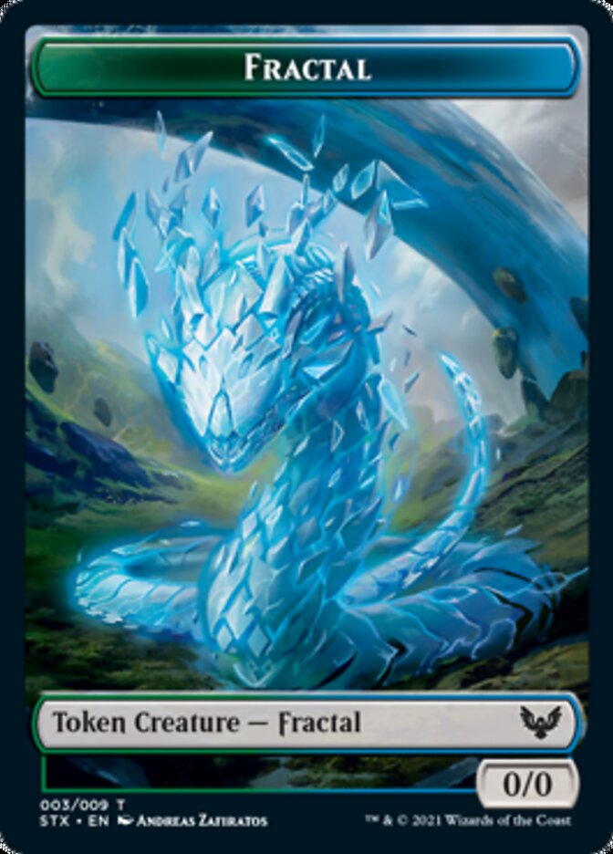 Fractal // Avatar Token [Strixhaven: School of Mages Tokens] | Mindsight Gaming