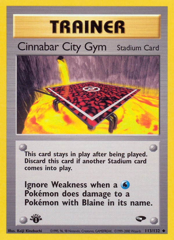 Cinnabar City Gym (113/132) [Gym Challenge 1st Edition] | Mindsight Gaming