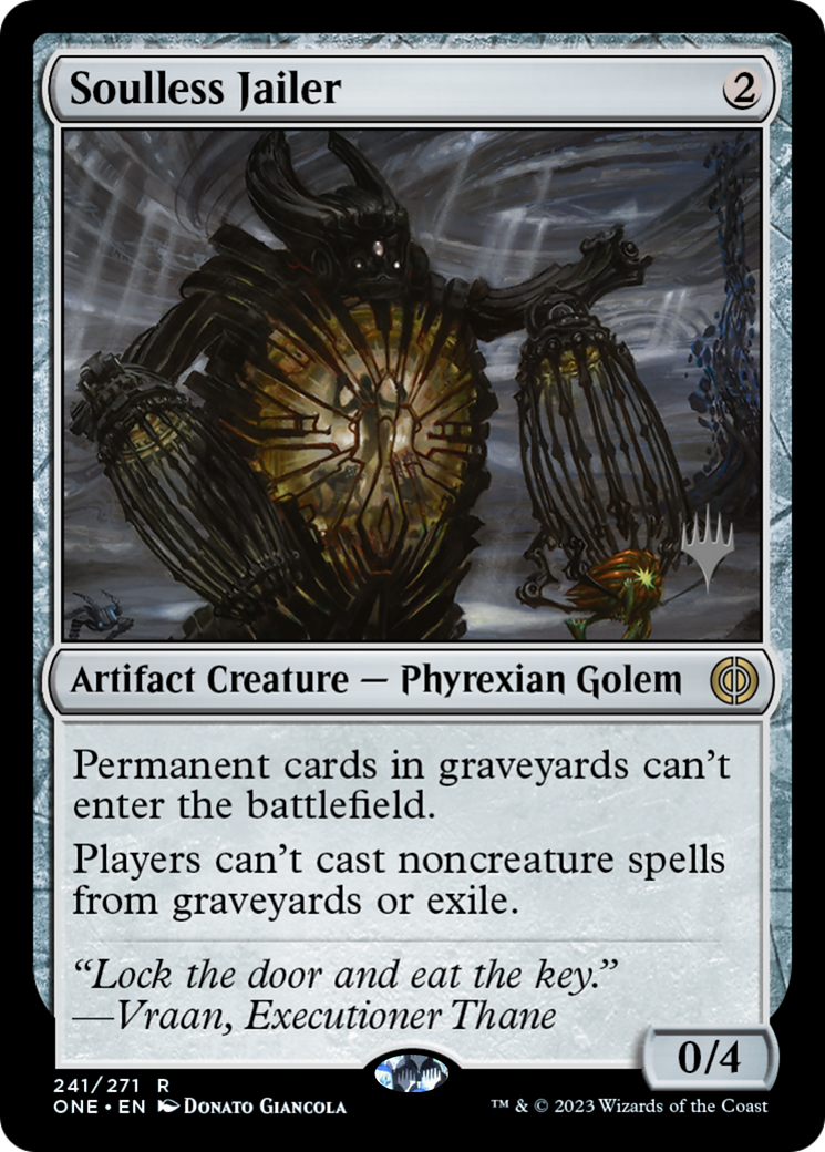 Soulless Jailer (Promo Pack) [Phyrexia: All Will Be One Promos] | Mindsight Gaming