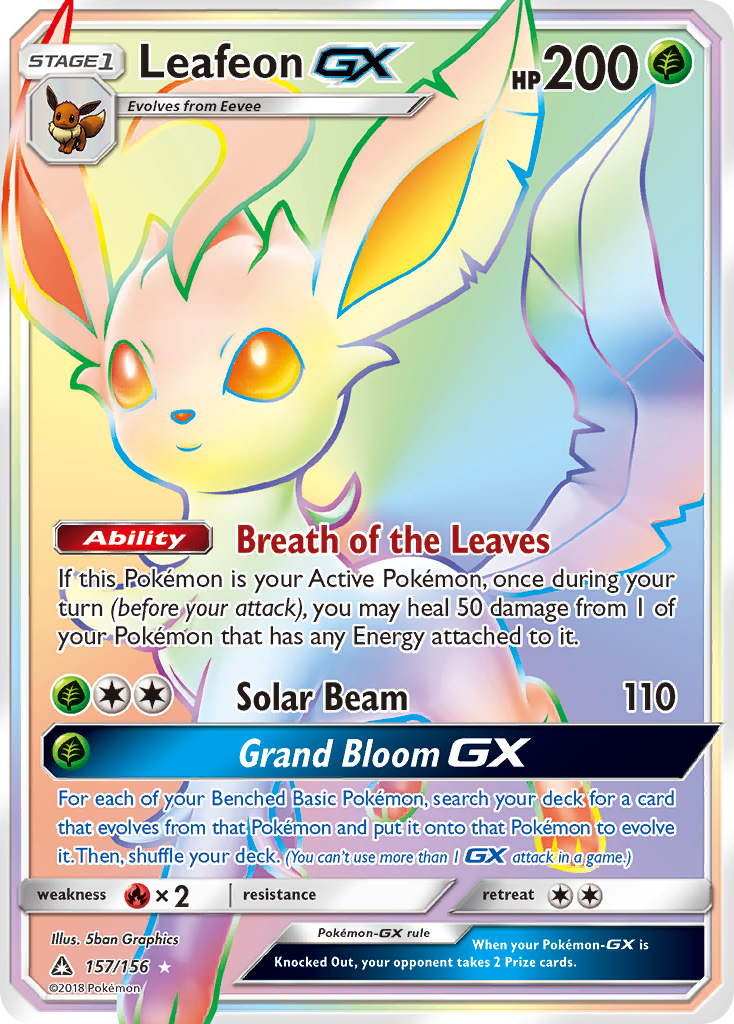 Leafeon GX (157/156) [Sun & Moon: Ultra Prism] | Mindsight Gaming