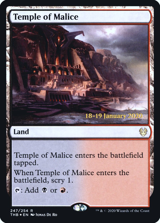 Temple of Malice [Theros Beyond Death Prerelease Promos] | Mindsight Gaming