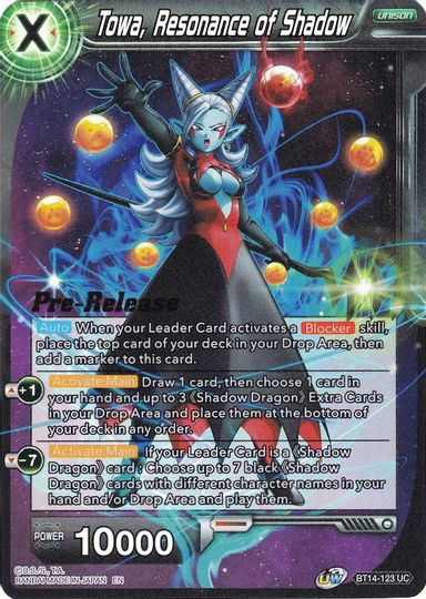 Towa, Resonance of Shadow (BT14-123) [Cross Spirits Prerelease Promos] | Mindsight Gaming