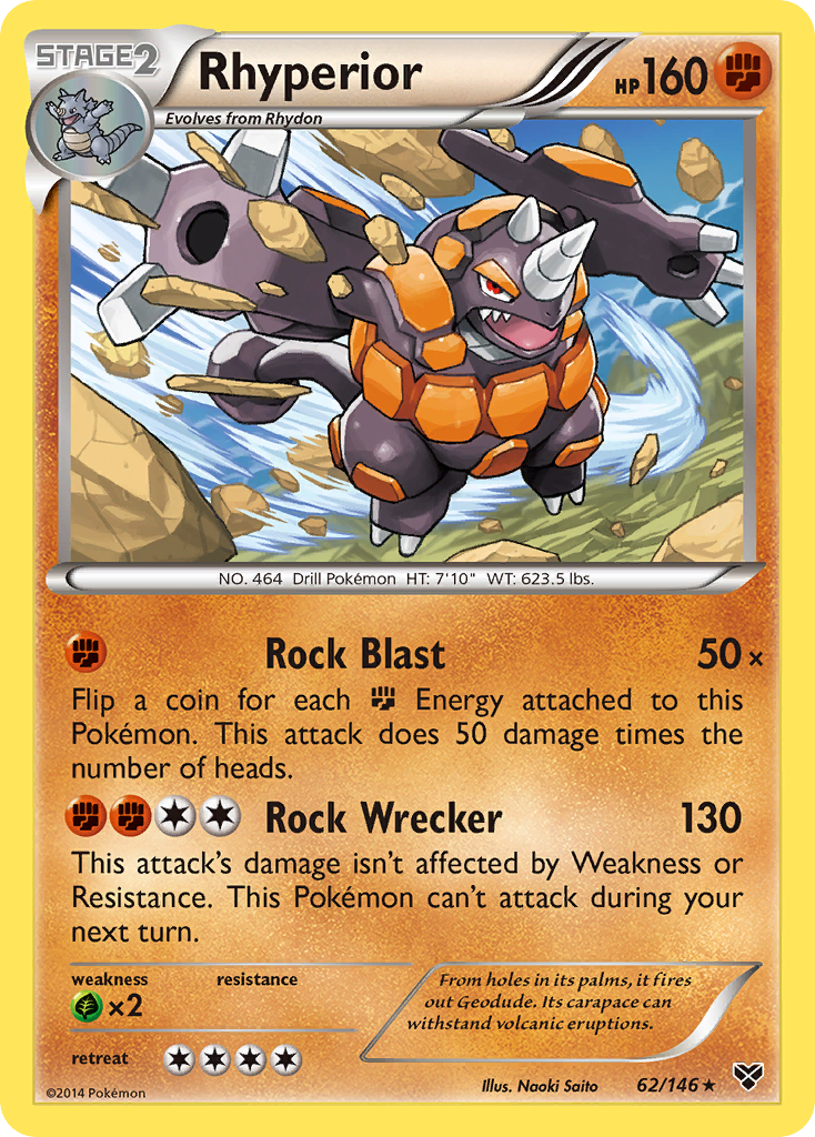 Rhyperior (62/146) [XY: Base Set] | Mindsight Gaming