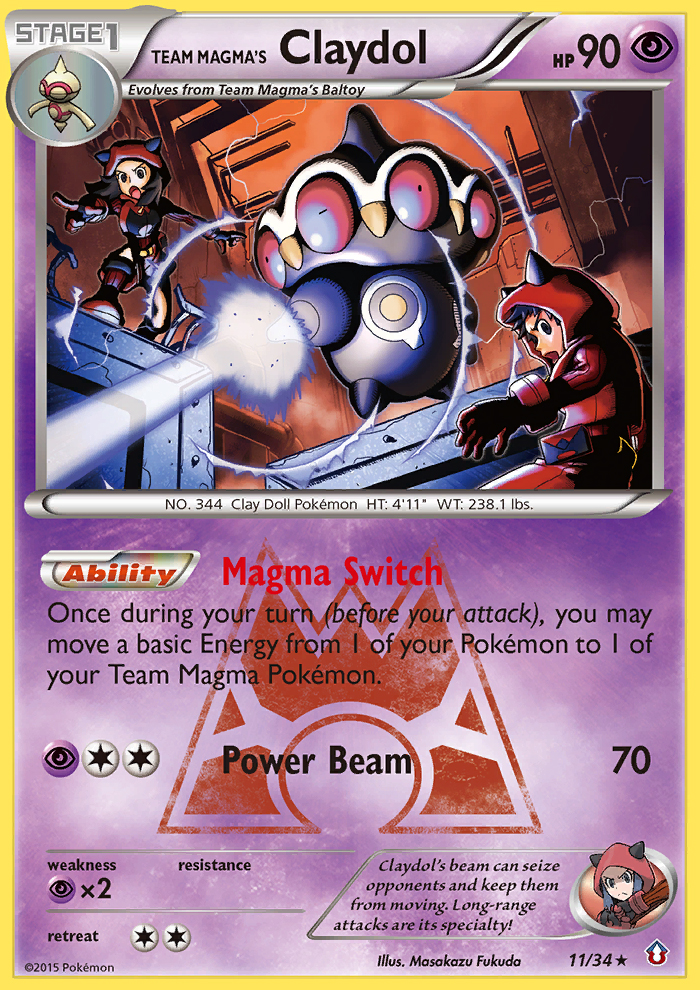 Team Magma's Claydol (11/34) [XY: Double Crisis] | Mindsight Gaming