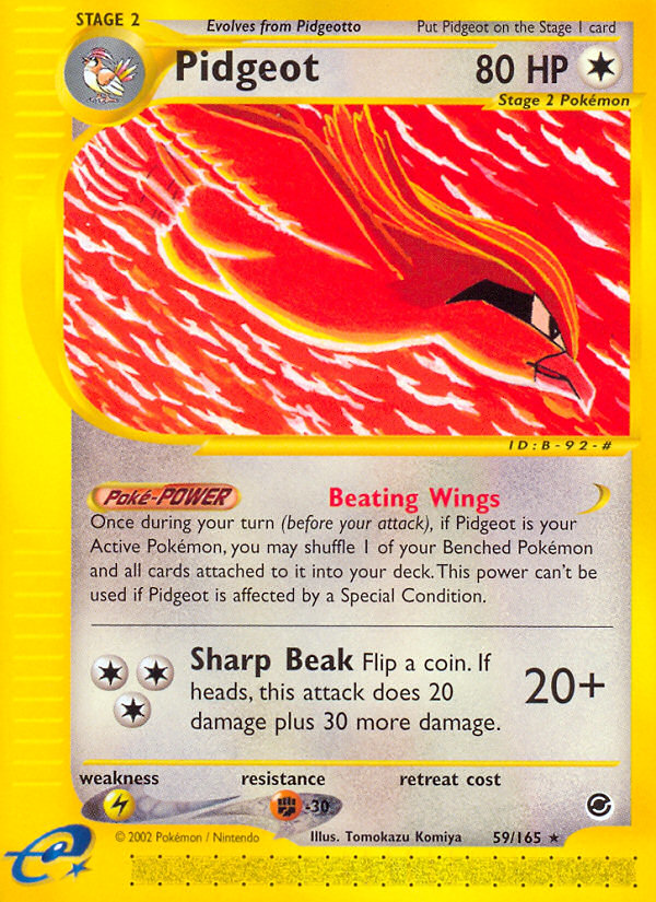 Pidgeot (59/165) [Expedition: Base Set] | Mindsight Gaming