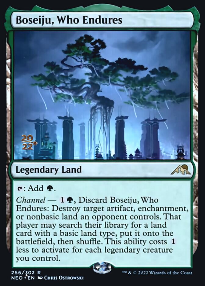 Boseiju, Who Endures [Kamigawa: Neon Dynasty Prerelease Promos] | Mindsight Gaming