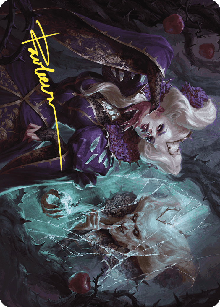 Conceited Witch Art Card (Gold-Stamped Signature) [Wilds of Eldraine Art Series] | Mindsight Gaming