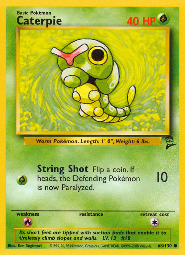 Caterpie (68/130) [Base Set 2] | Mindsight Gaming