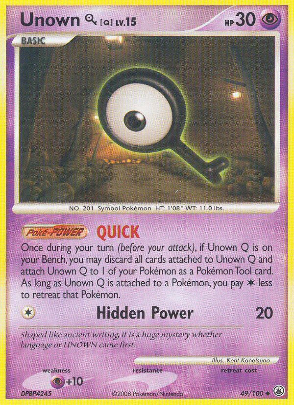 Unown Q (49/100) [Diamond & Pearl: Majestic Dawn] | Mindsight Gaming