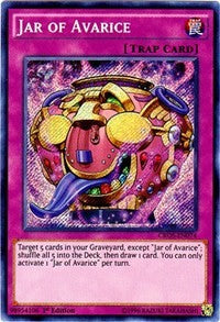 Jar of Avarice [CROS-EN074] Secret Rare | Mindsight Gaming