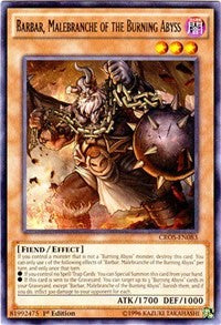 Barbar, Malebranche of the Burning Abyss [CROS-EN083] Rare | Mindsight Gaming