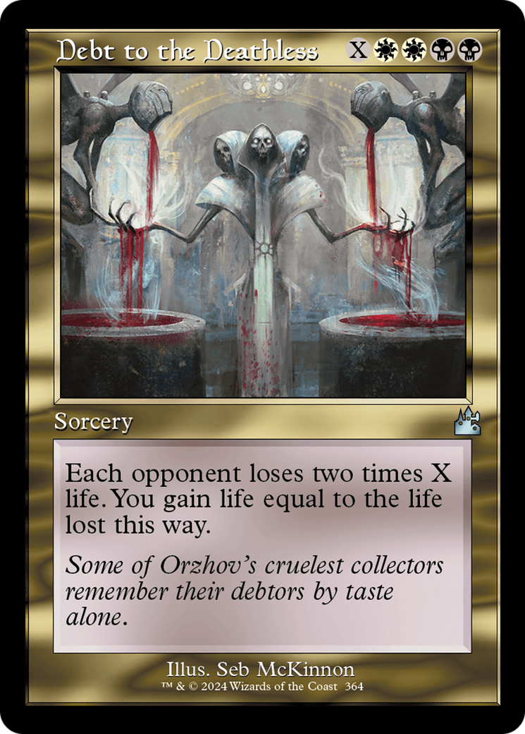 Debt to the Deathless (Retro Frame) [Ravnica Remastered] | Mindsight Gaming