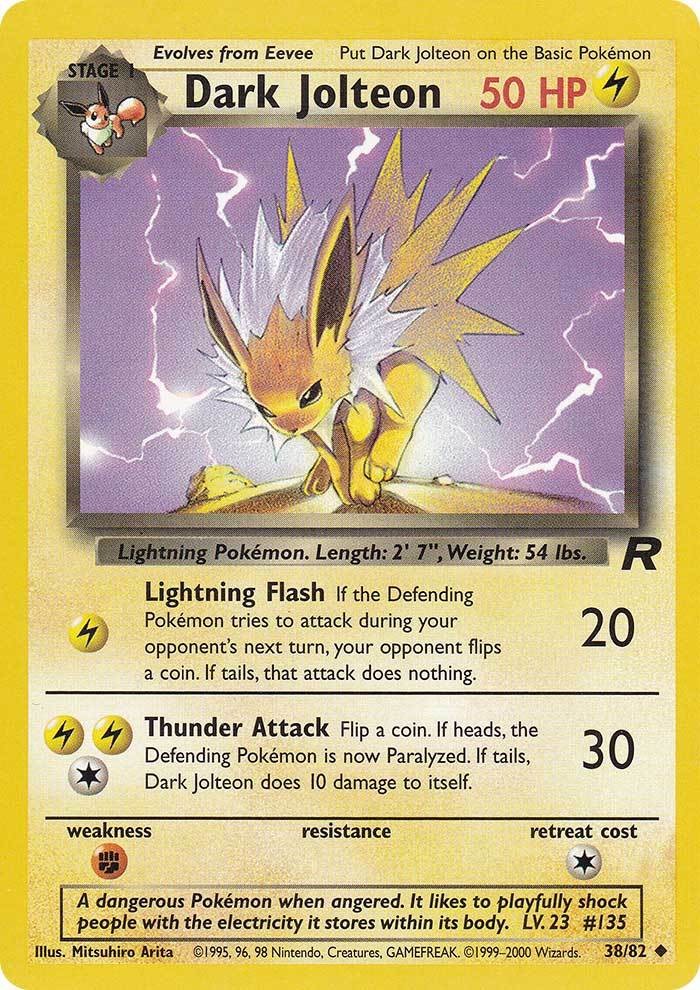 Dark Jolteon (38/82) [Team Rocket Unlimited] | Mindsight Gaming