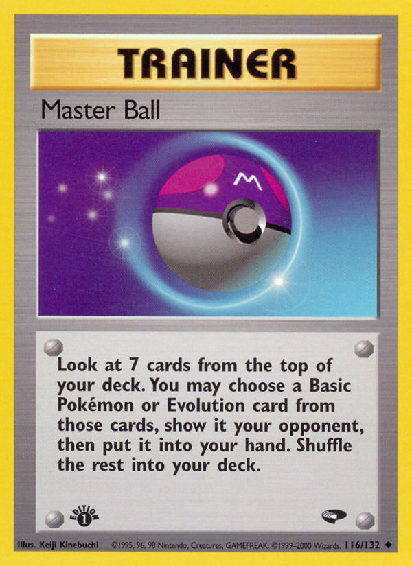 Master Ball (116/132) [Gym Challenge 1st Edition] | Mindsight Gaming