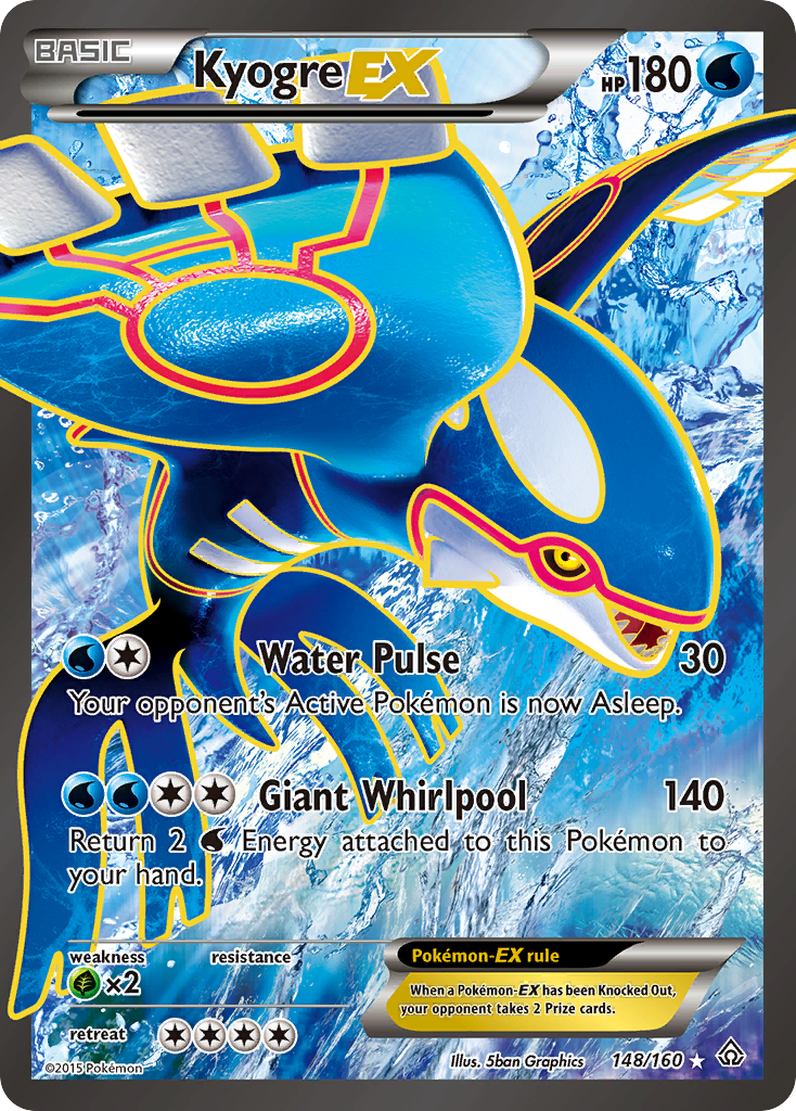 Kyogre EX (148/160) [XY: Primal Clash] | Mindsight Gaming