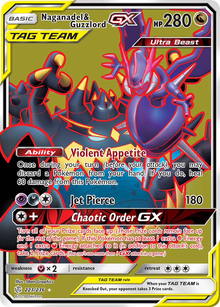 Naganadel & Guzzlord GX (223/236) [Sun & Moon: Cosmic Eclipse] | Mindsight Gaming