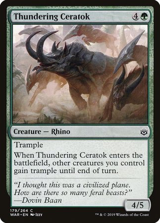 Thundering Ceratok [War of the Spark] | Mindsight Gaming