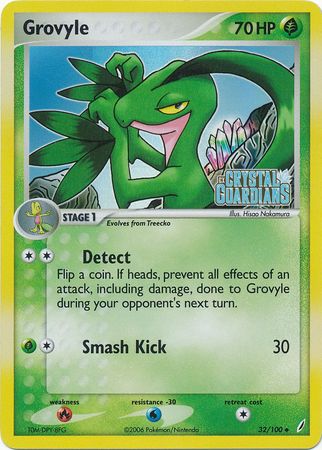 Grovyle (32/100) (Stamped) [EX: Crystal Guardians] | Mindsight Gaming