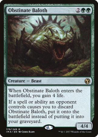 Obstinate Baloth [Iconic Masters] | Mindsight Gaming