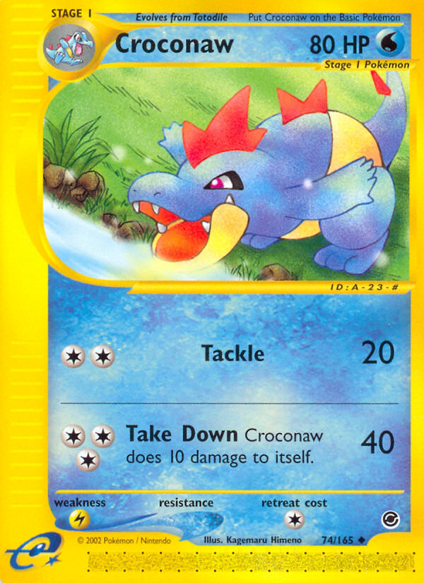 Croconaw (74/165) [Expedition: Base Set] | Mindsight Gaming