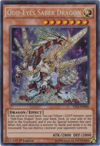 Odd-Eyes Saber Dragon [YS15-ENF00] Secret Rare | Mindsight Gaming