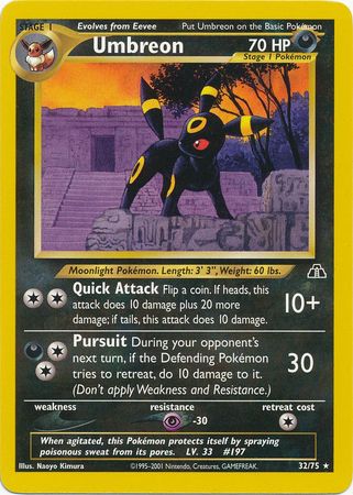 Umbreon (32/75) [Neo Discovery Unlimited] | Mindsight Gaming