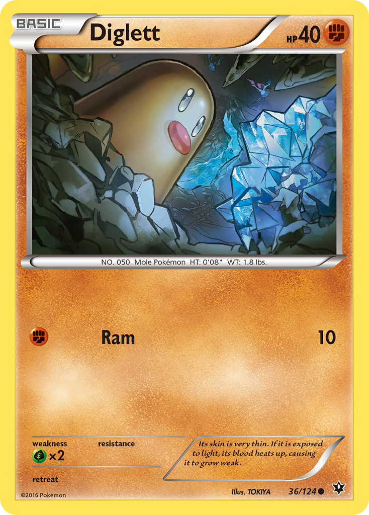 Diglett (36/124) [XY: Fates Collide] | Mindsight Gaming