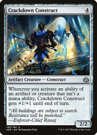 Crackdown Construct [Aether Revolt] | Mindsight Gaming