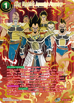 King Vegeta's Imposing Presence (Special Rare) [BT13-030] | Mindsight Gaming