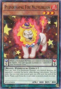 Performapal Fire Mufflerlion [SP15-EN024] Shatterfoil Rare | Mindsight Gaming