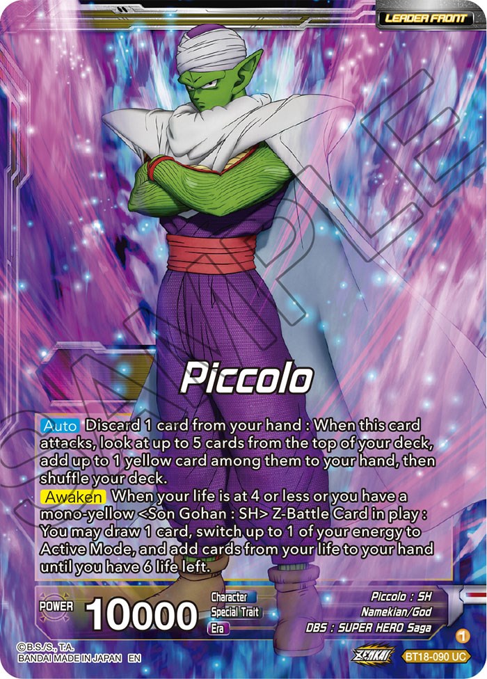 Piccolo // Piccolo, Facing New Foes (BT18-090) [Dawn of the Z-Legends Prerelease Promos] | Mindsight Gaming