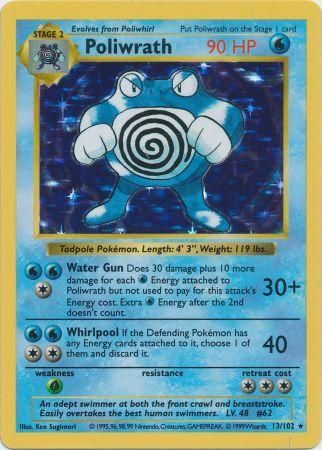 Poliwrath (13/102) [Base Set Shadowless Unlimited] | Mindsight Gaming